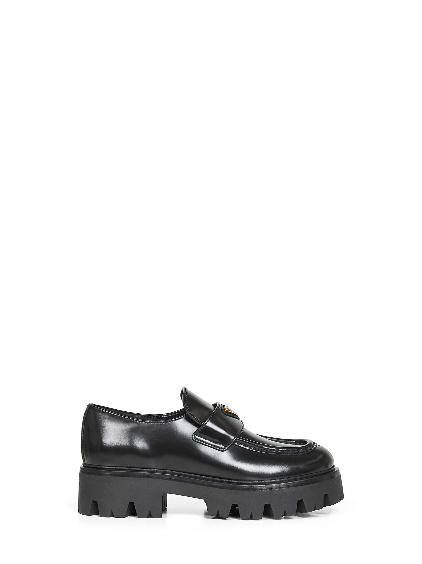 Mocassini in pelle spazzolata nera