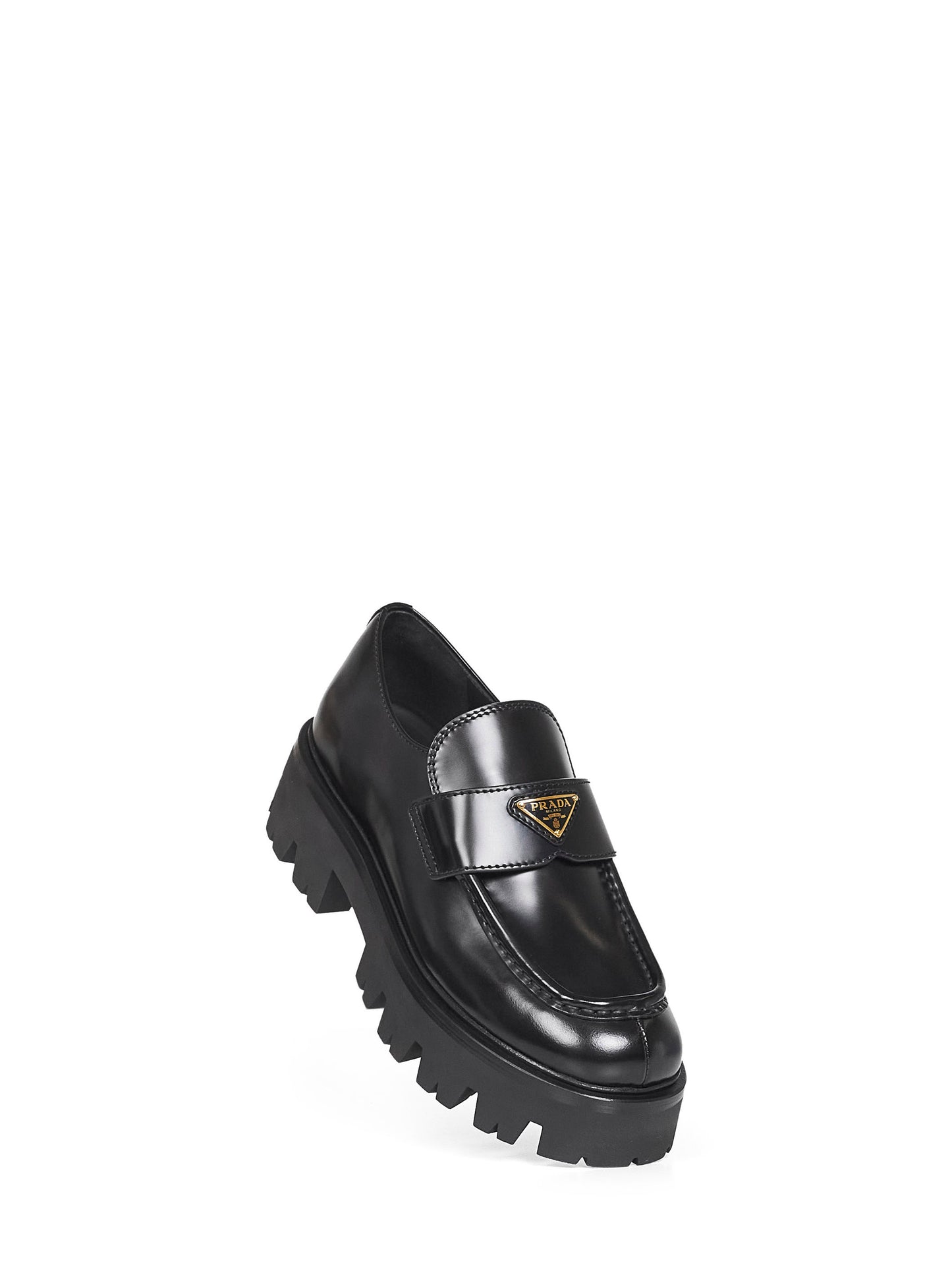 Mocassini in pelle spazzolata nera