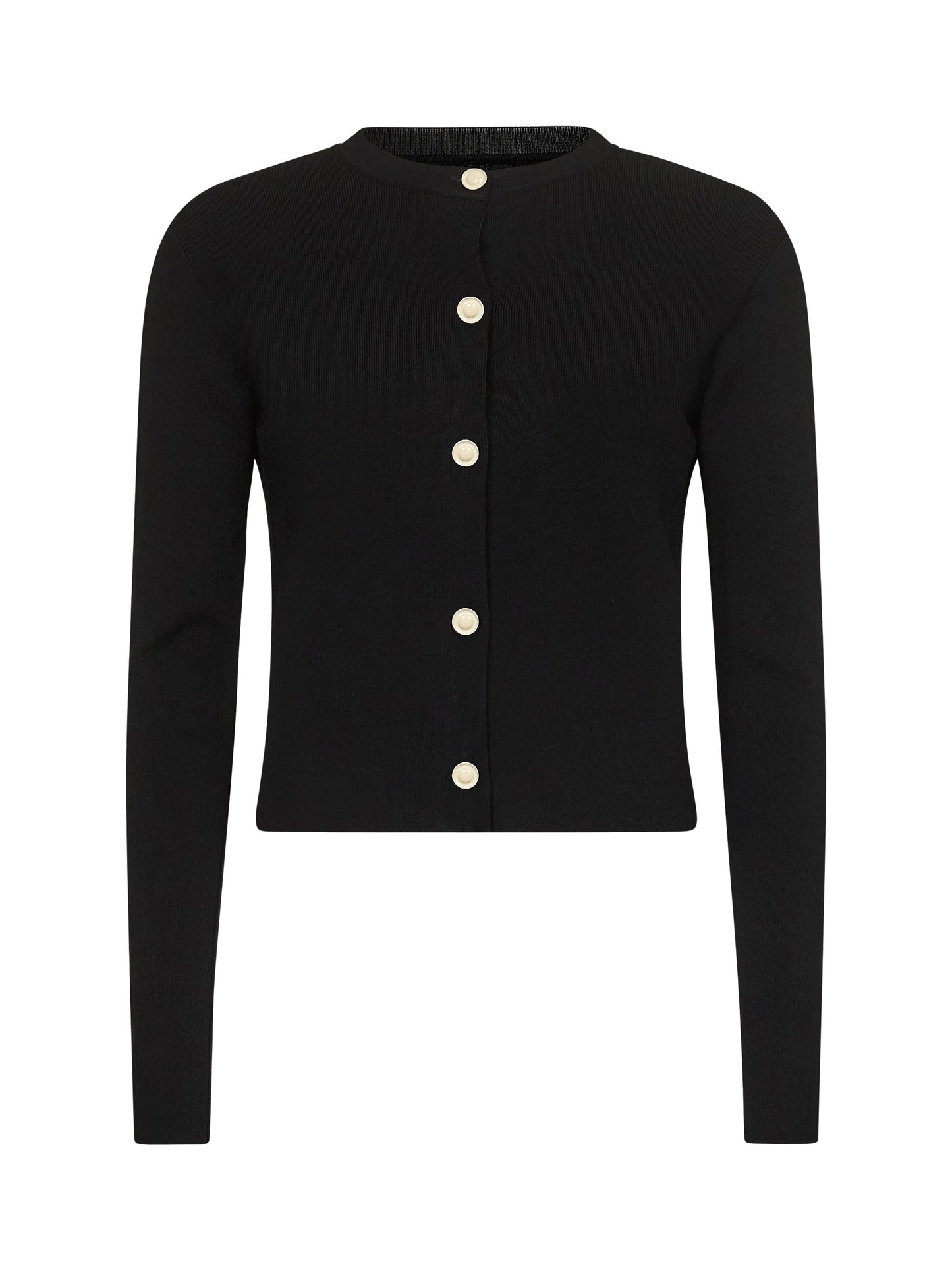 Cardigan in maglia di misto viscosa nera