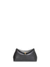 Black T-Lock leather clutch bag