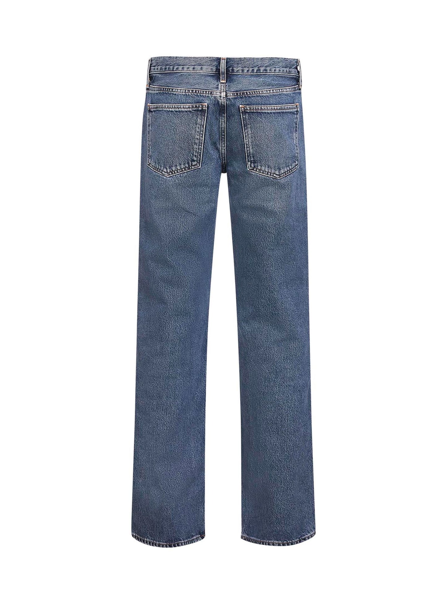 Blue regenerative denim Elson double-waist jeans