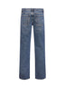 Blue regenerative denim Elson double-waist jeans