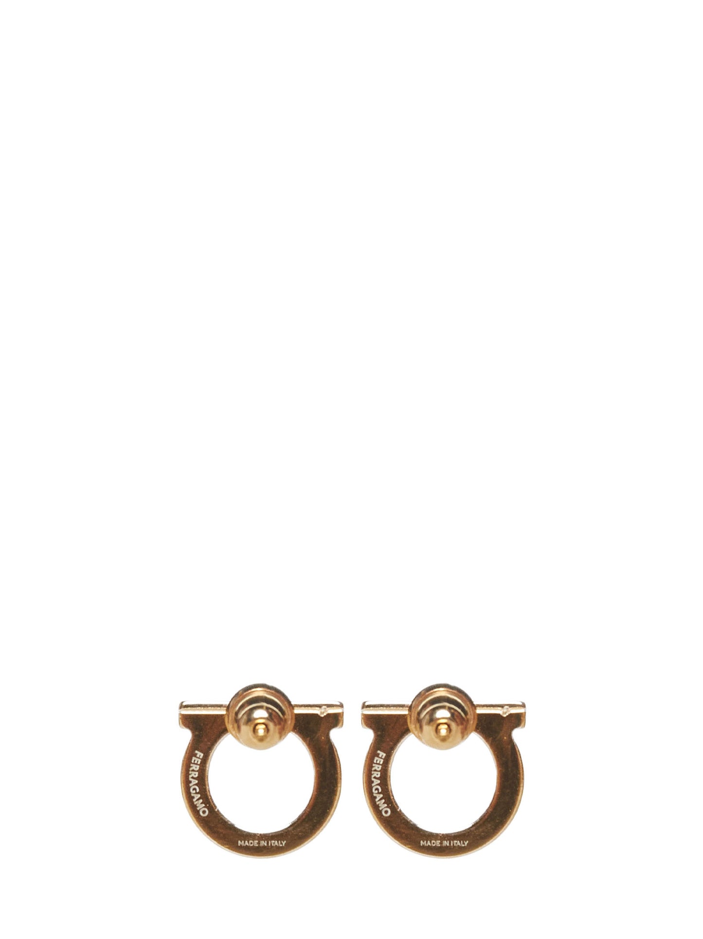 Gancini earrings with pearl by Ferragamo