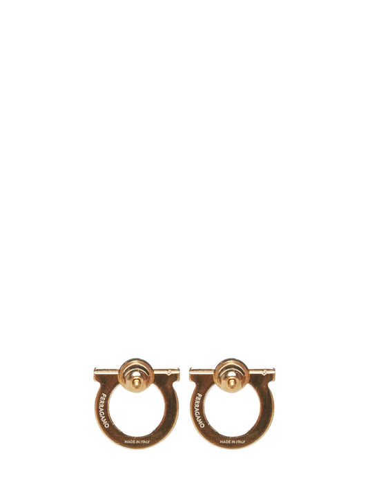 Gancini earrings with pearl by Ferragamo