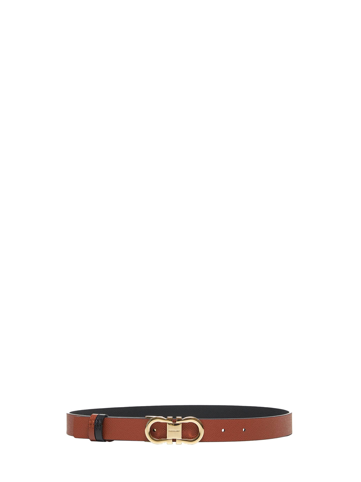 Black Reversible Gancini belt