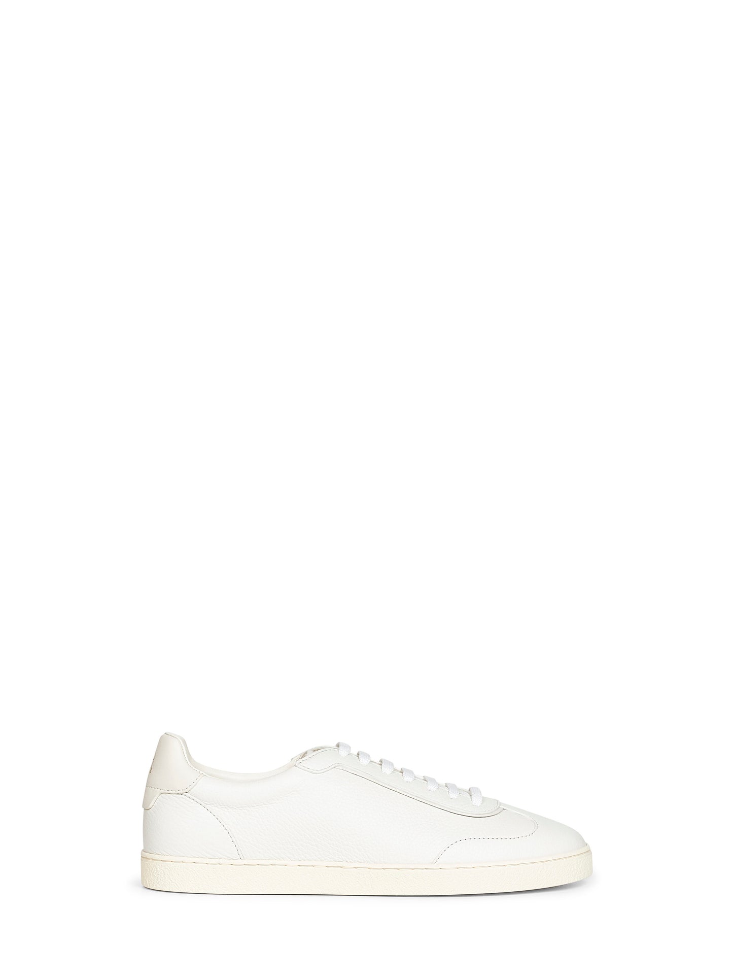 Sneakers in pelle di cervo bianca