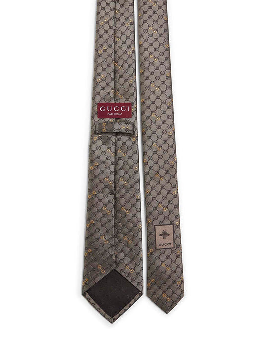 GG silk jacquard tie
