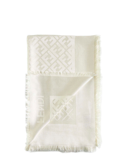 Ivory organic silk shaw