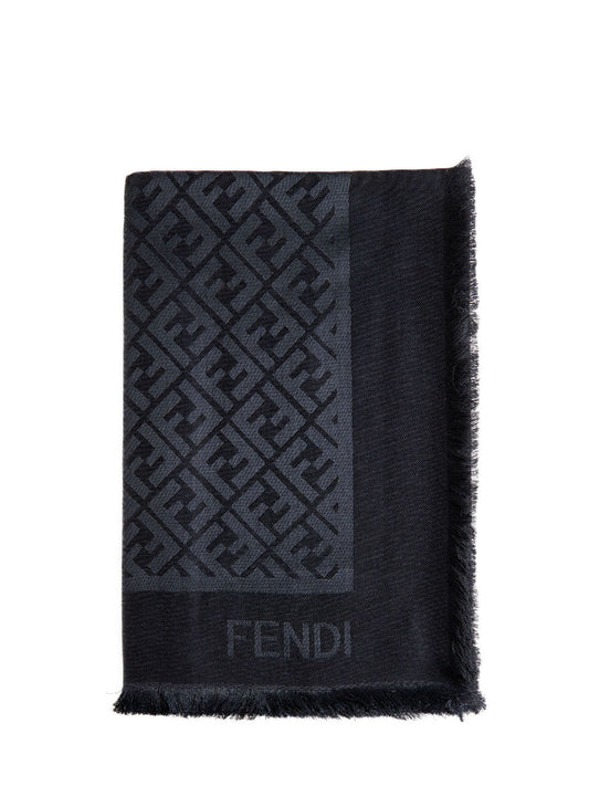 Black organic silk shawl