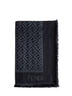 Black organic silk shawl