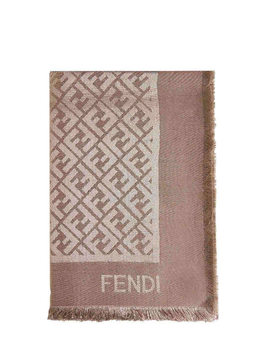 Taupe organic silk shawl