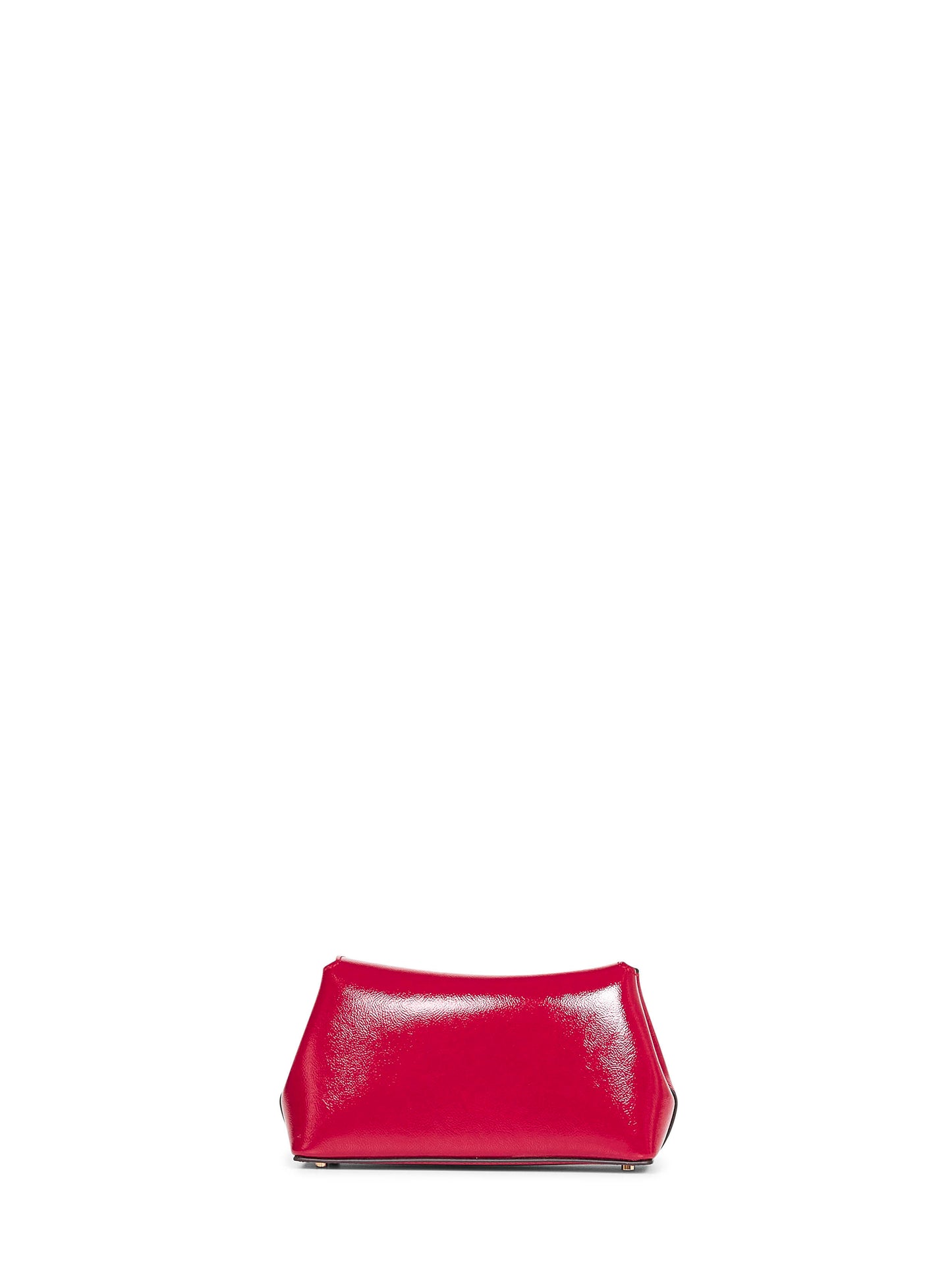 Red Mini T-lock clutch bag