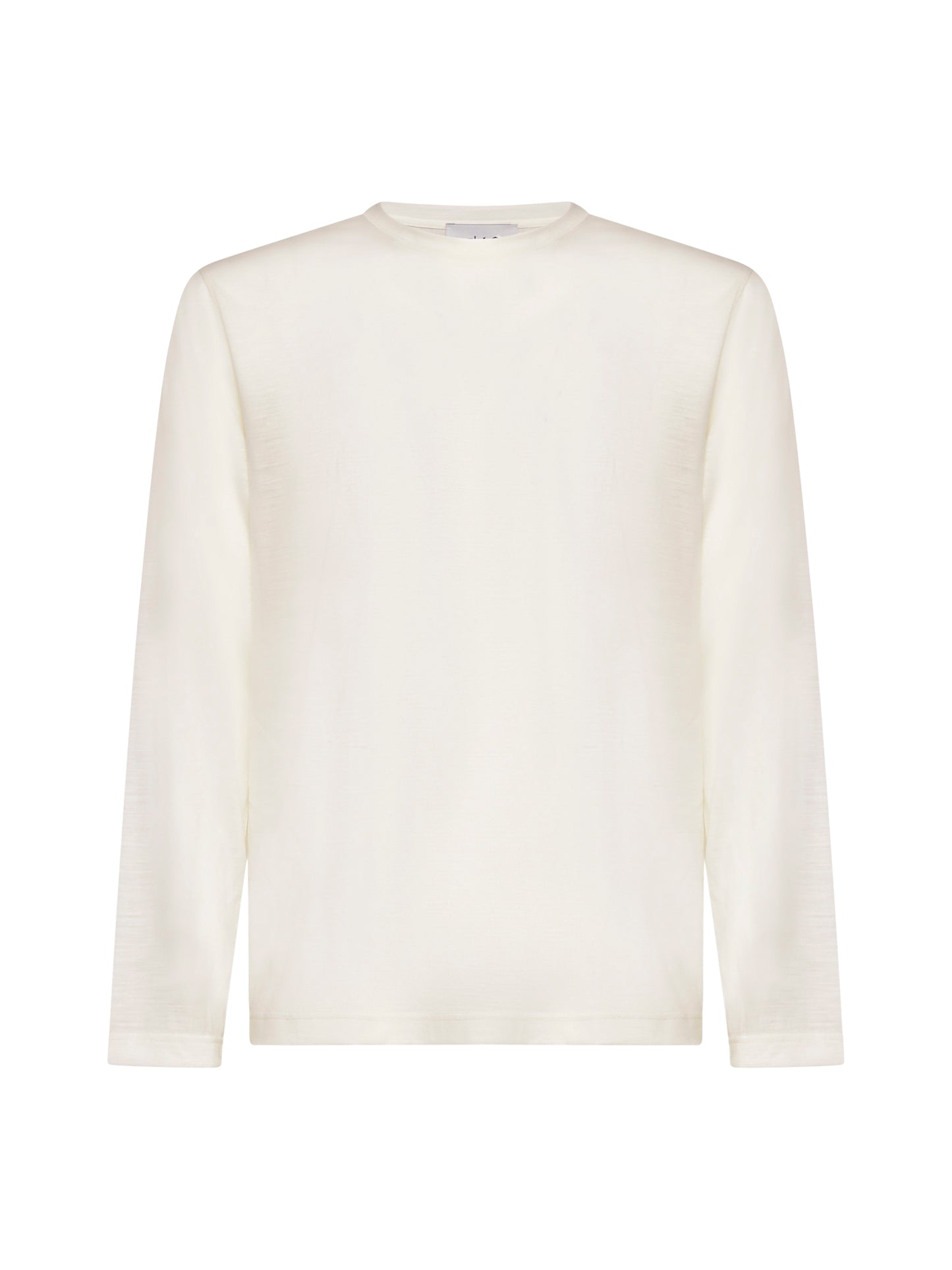 Beige long-sleeved T-shirt