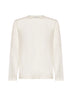 Beige long-sleeved T-shirt