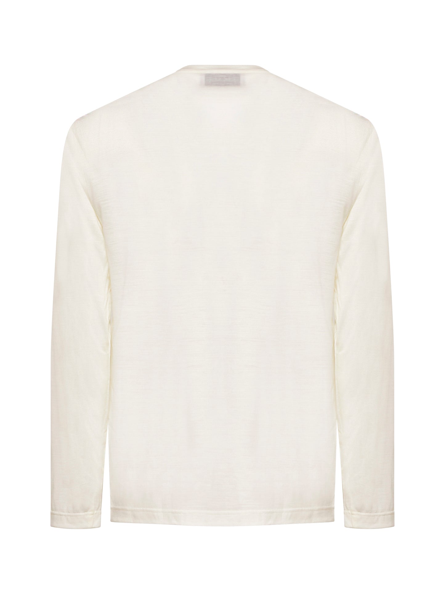 Beige long-sleeved T-shirt