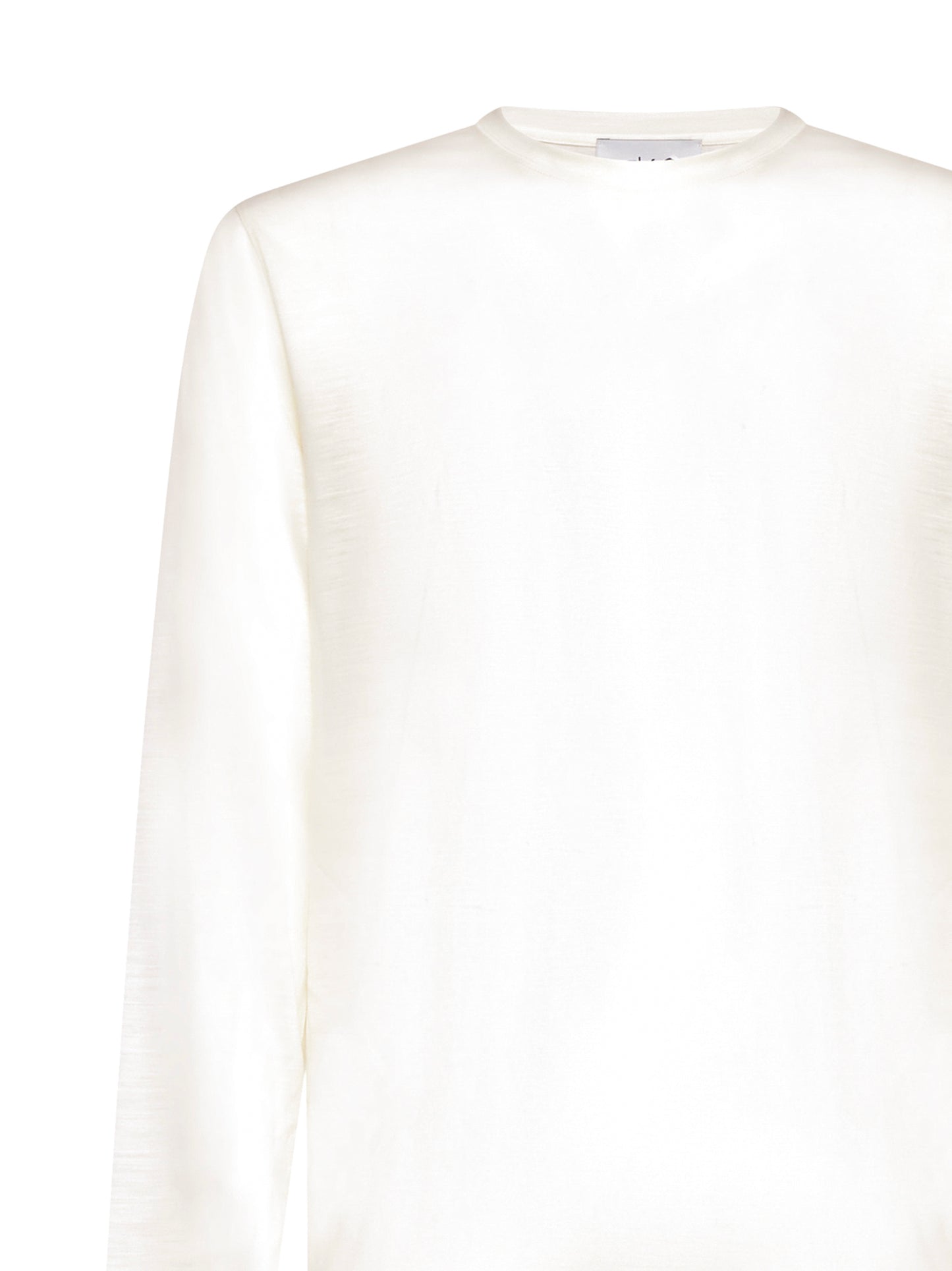 Beige long-sleeved T-shirt