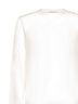 Beige long-sleeved T-shirt