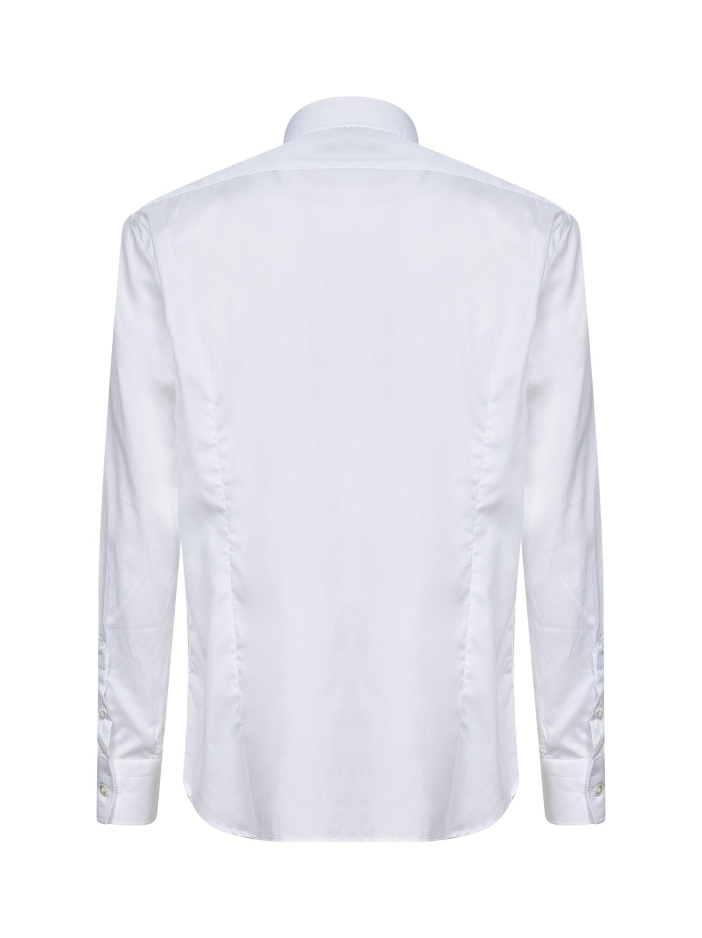 White cotton poplin shirt