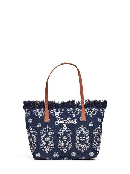 Borsa shopper City medium blu scuro