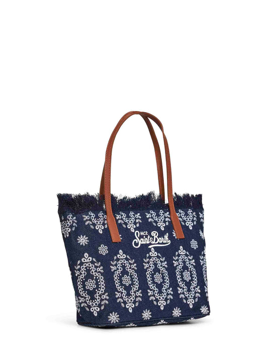 Borsa shopper City medium blu scuro