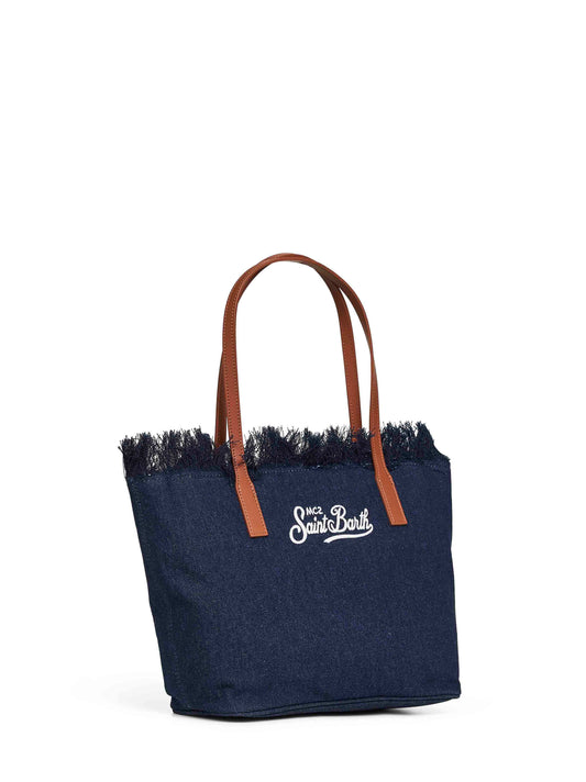 Borsa shopper City medium blu scuro