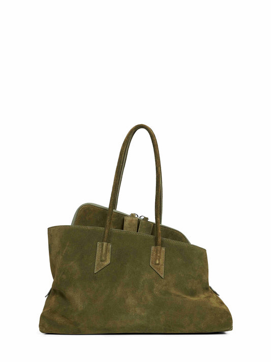 Borsa top handle "La Passeggiata Medium" kaki