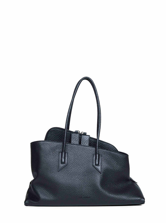 Black "La Passeggiata Medium" top handle bag
