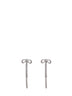 Double crystal bow earrings