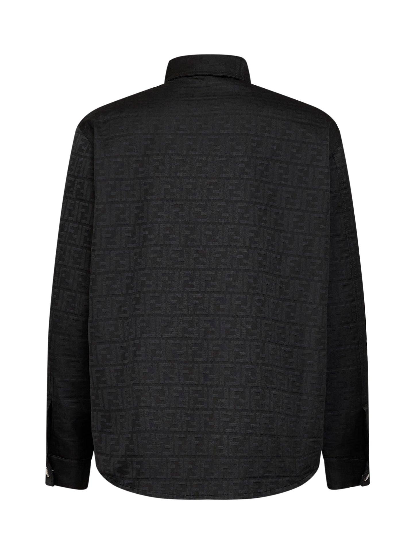Black FF Zucca jacquard nylon blouson