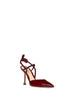 Wine and burgundy Very Colibrì slingback pumps