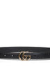 Black GG Marmont slim belt