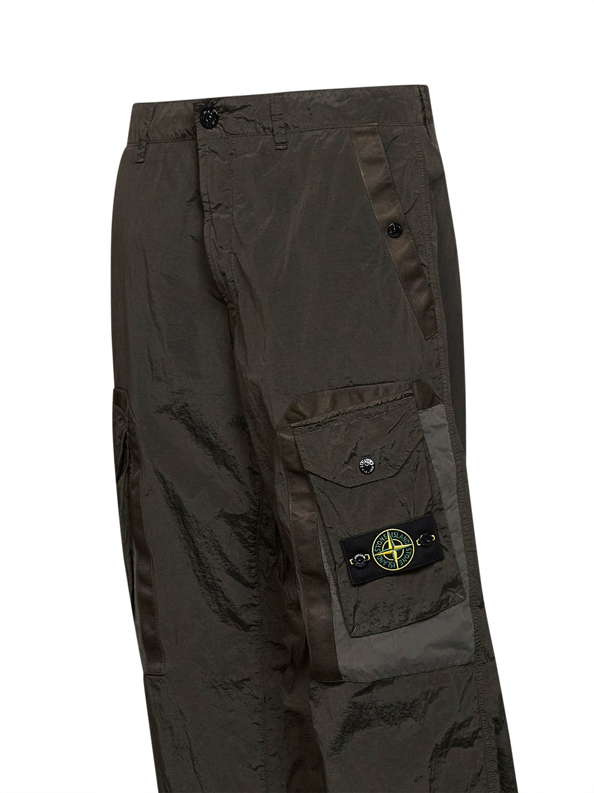 Pantaloni cargo in Nylon Metal carbone