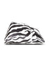 Black and white "8.30PM" oversized clutch bag