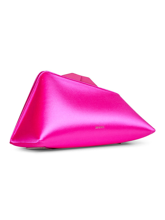 Fuchsia "8.30PM" oversized clutch bag