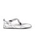 Silver "Floor 01" ballet flats
