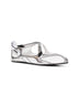 Silver "Floor 01" ballet flats