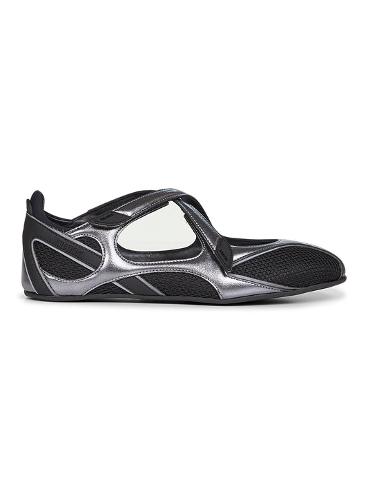 Black "Floor 01" ballet flats