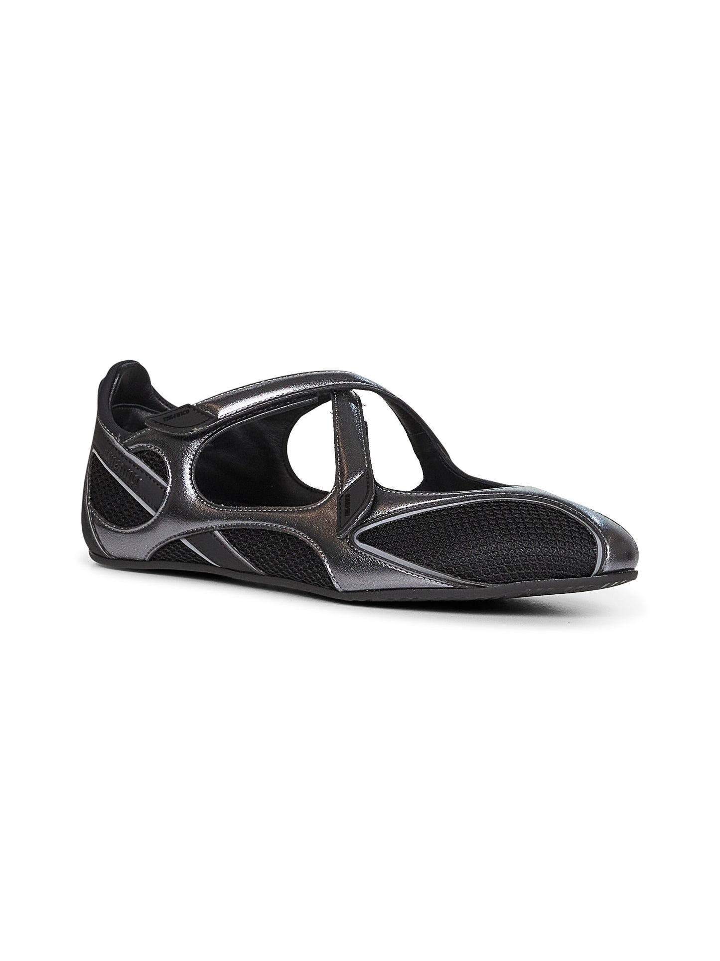 Ballerine flat "Floor 01" nere