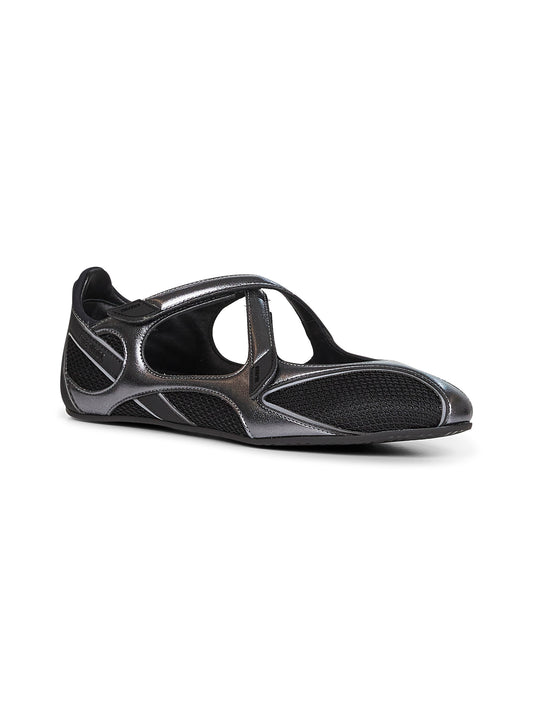 Black "Floor 01" ballet flats