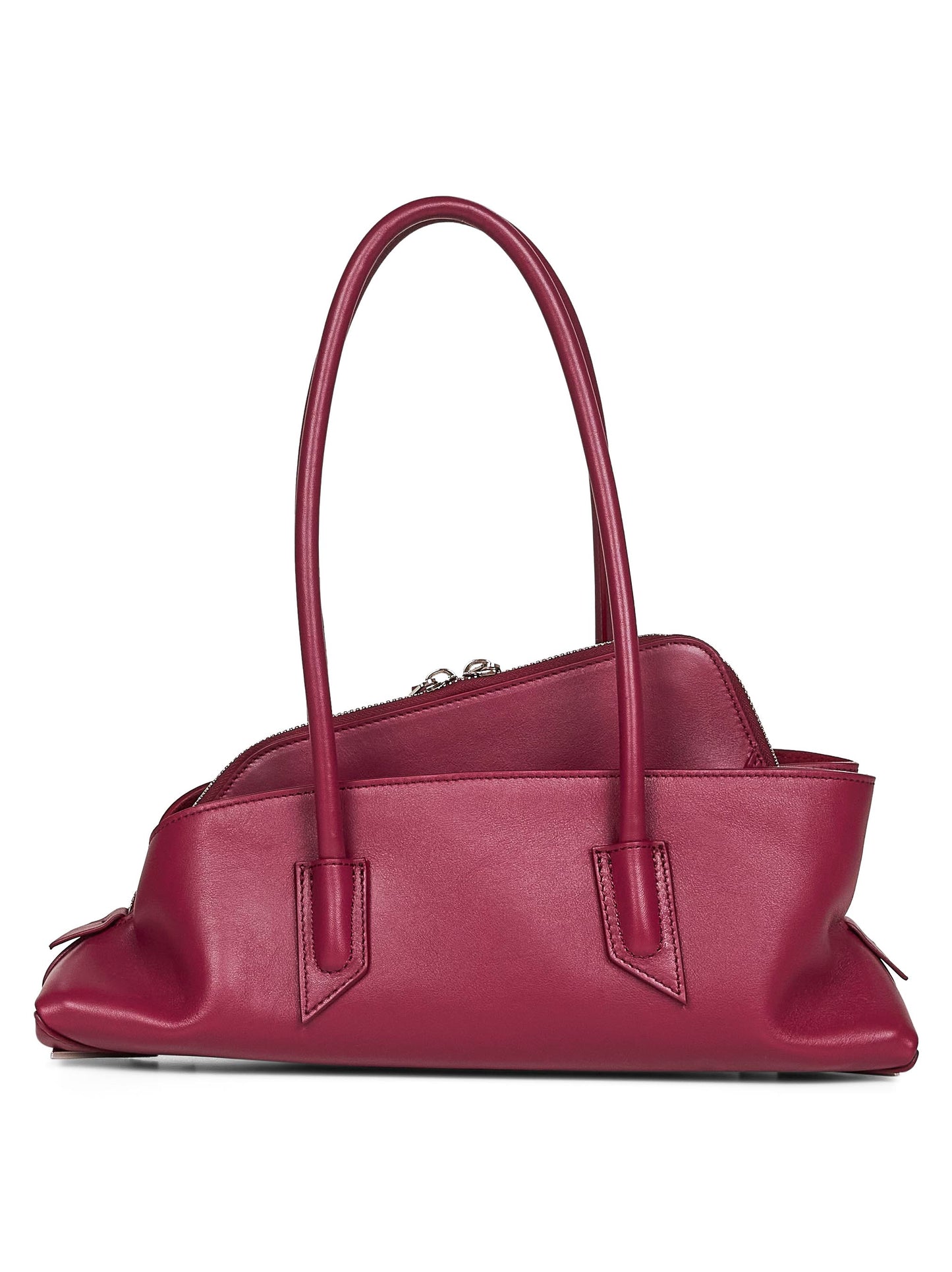 Borsa top handle "La Passeggiata Small" bordeaux