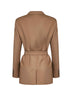 Brown canvas TALENTO belted blazer