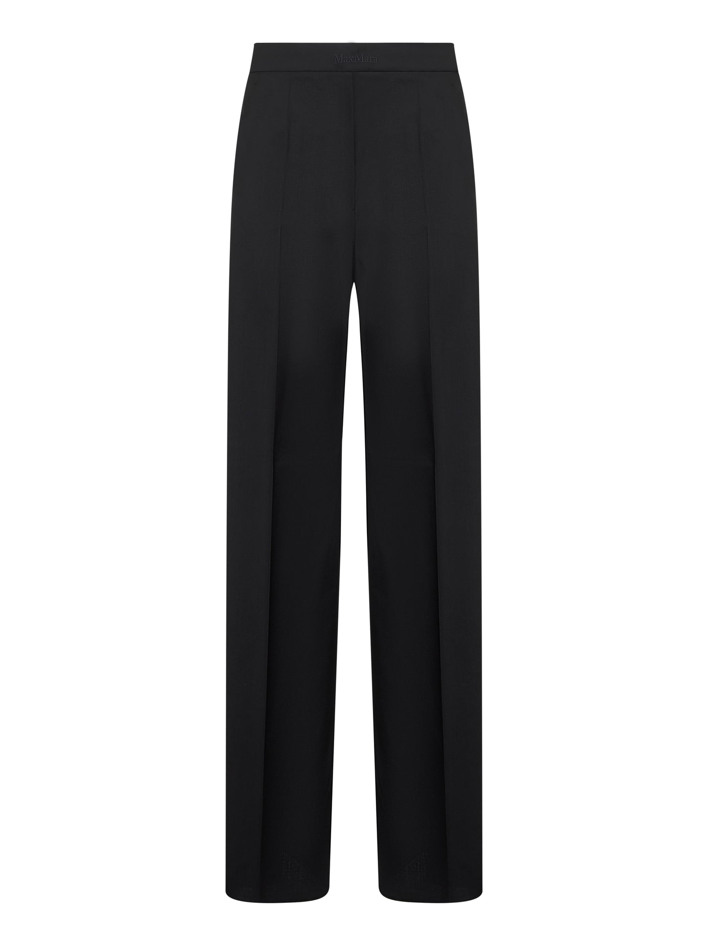 Black light wool FERNET straight trousers