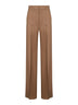 Brown light wool FERNET straight trousers