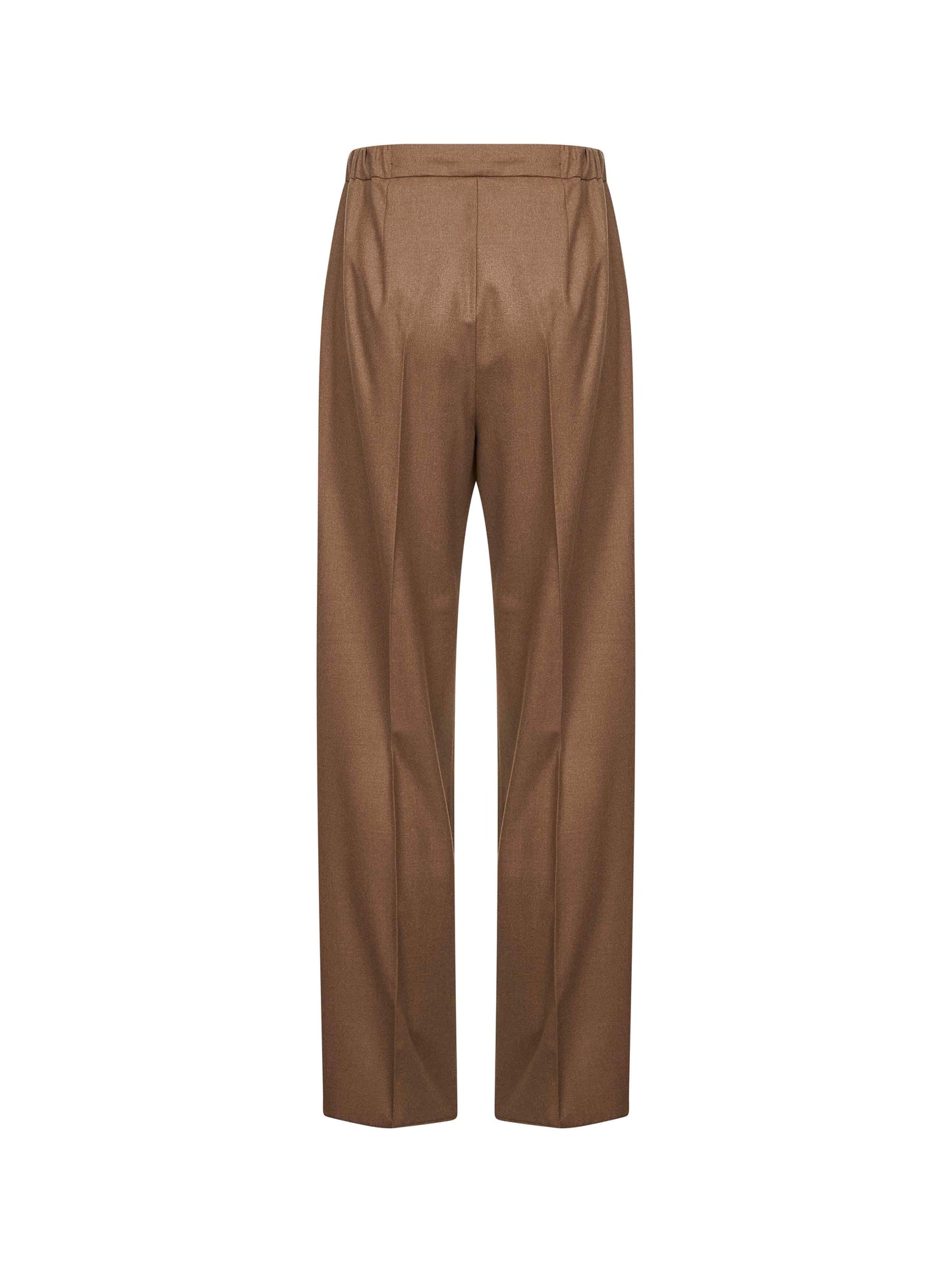 Tobacco stretch cashmere GATTI drawstring trousers