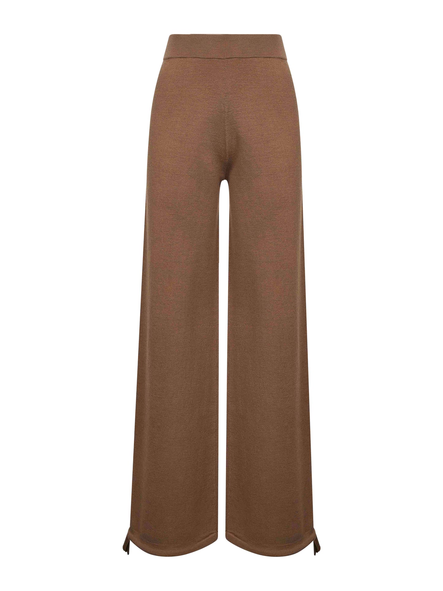 Brown wool knit NIGERIA trousers