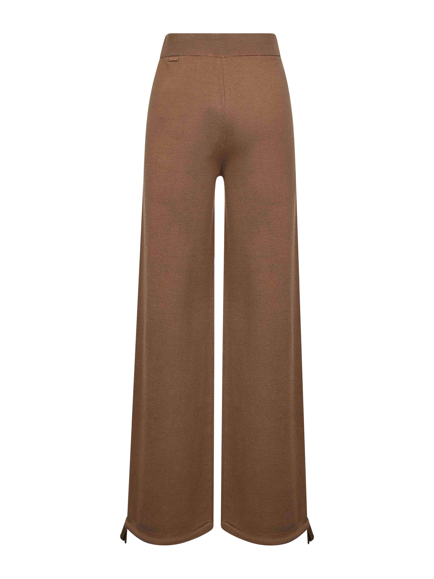 Brown wool knit NIGERIA trousers