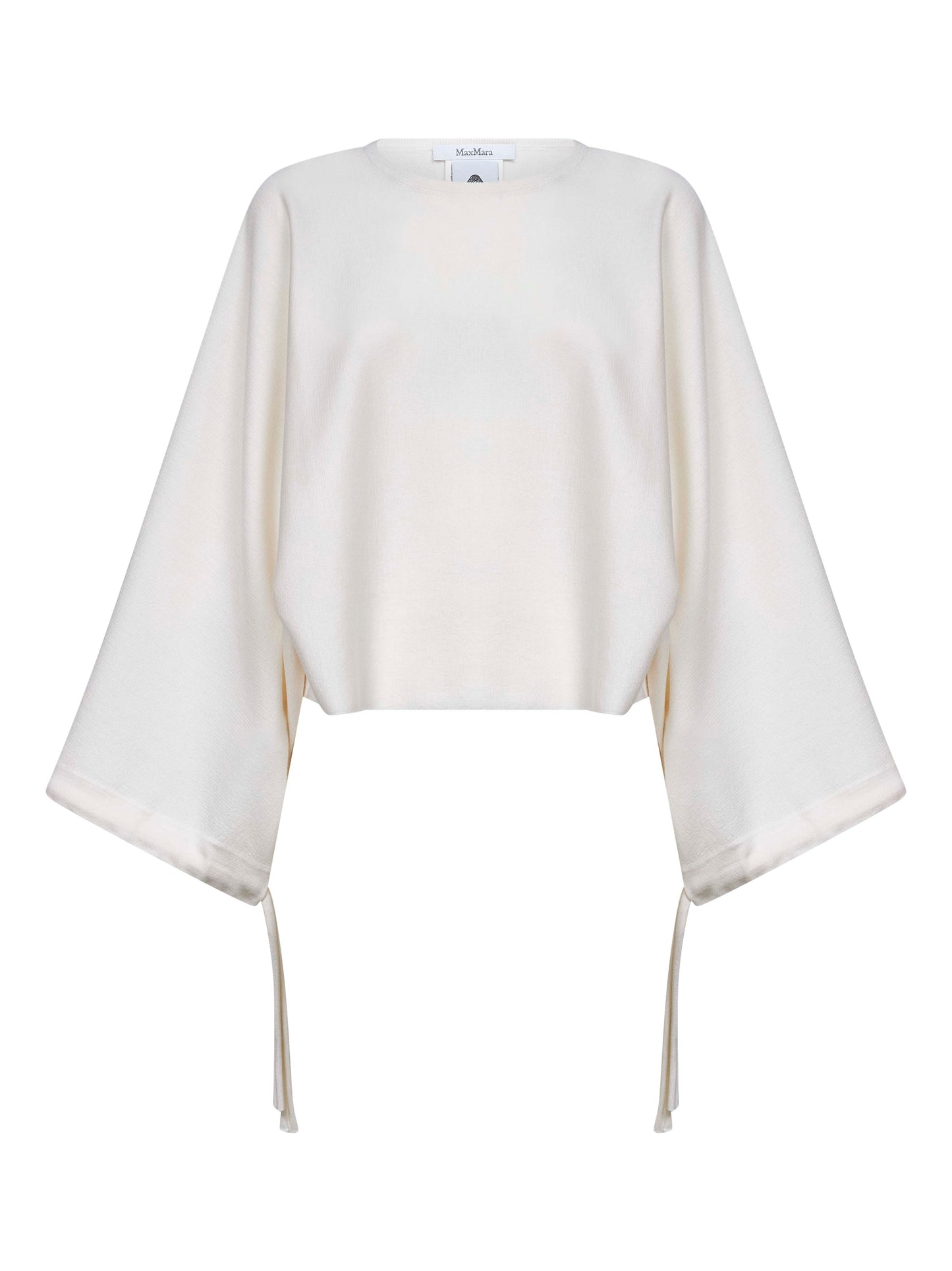Maglia cropped FRAIS in lana bianca