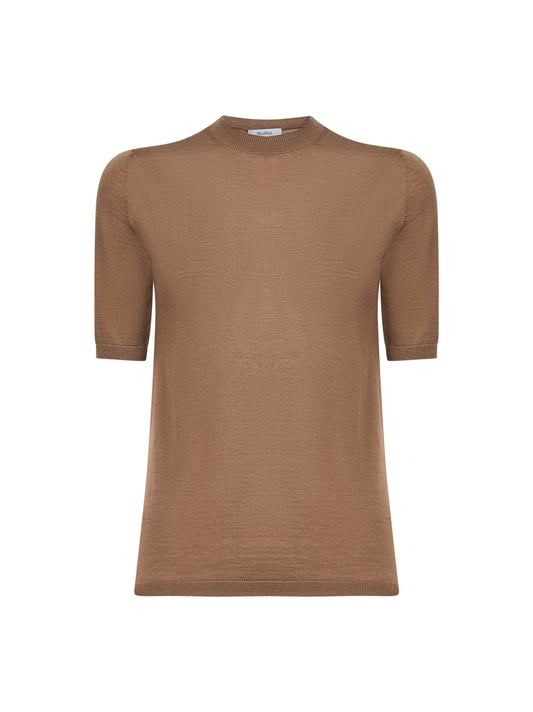 Brown wool knit GERICO basic sweater