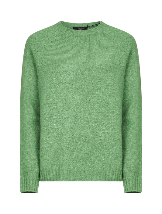 Green alpaca blend GHIACCI sweater