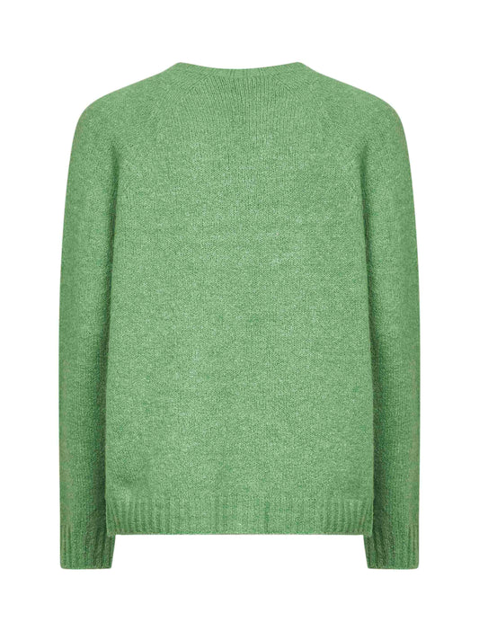 Green alpaca blend GHIACCI sweater